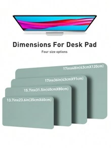 1Pc Geavanceerde Napa Textuur Kunstleren Lichte Bureau Onderlegger, Dubbelzijdig Gebruik, Kantoor Bureau Onderlegger, Grote Muismat, Antislip Kunstleren Bureau Onderlegger, Laptop Bureau Onderlegger, Waterdicht Bureau Schrijfblok Voor Kantoor En Thuis (Paars, Roze)