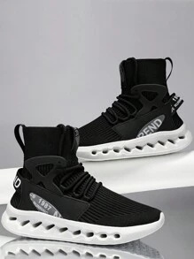 Men's High-Top Breathable Anti-Slip Versatile Casual Fashion Sneakers, Suitable For Teens, Summer Casual, Outdoor Athletic, Vacation Travel, Graduation Gifts, Or Birthday Dress Accessories - Multicolor - View 10