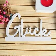 Molde de Silicone da Letra Gluck para Artesanato DIY de Gesso, Concreto e Resina - Ferramenta de Fundição Durável e de Alta Qualidade