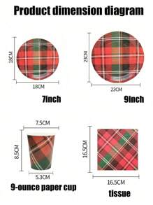 68 件套，一次性纸盘、蛋糕盘、派对盘、生日盘、材料，适用于生日派对、聚会、野餐、露营、烧烤、海滩派对等各种节日 - 彩色 - 查看 4