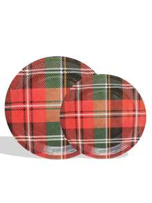 68 件套，一次性纸盘、蛋糕盘、派对盘、生日盘、材料，适用于生日派对、聚会、野餐、露营、烧烤、海滩派对等各种节日 - 彩色 - 查看 2