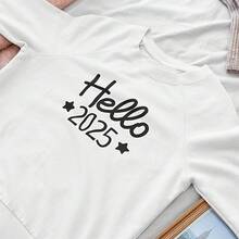 你好 2025 年图案 DIY 熨烫转印贴纸 - 高品质、耐用、彩色热转印，适用于服装、白色、塑料材料、T 恤、夹克和牛仔裤、缝纫和针织用品 - 彩色 - 查看 6