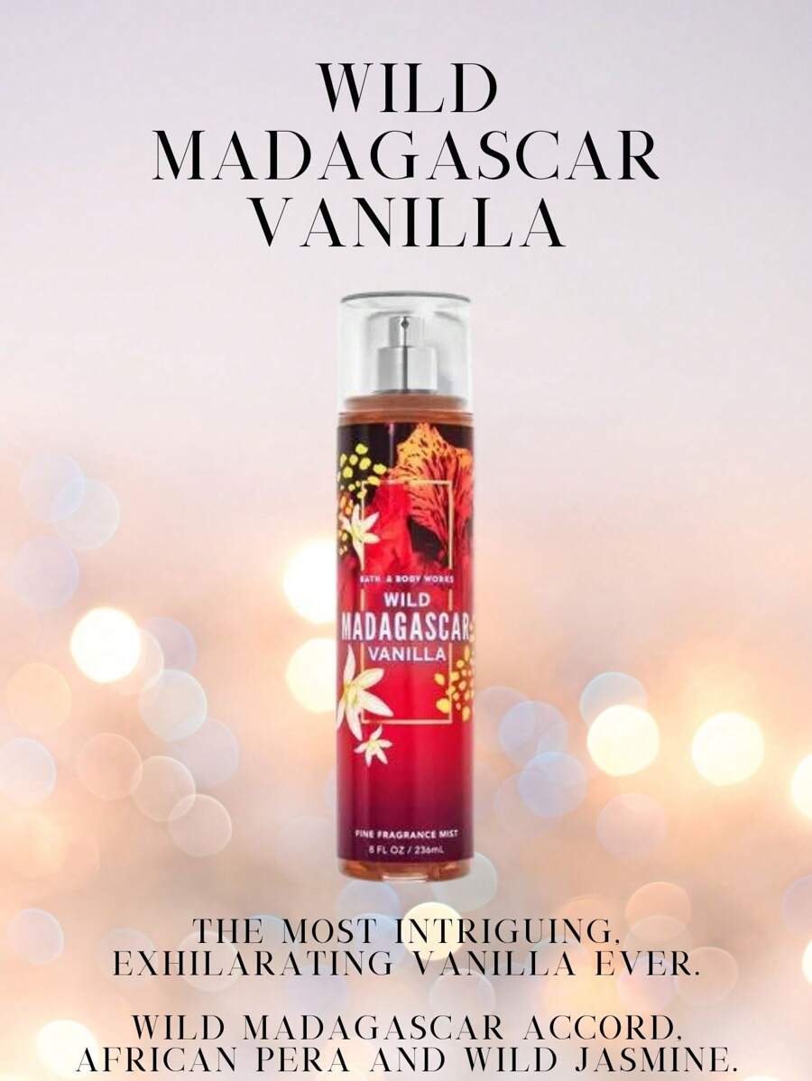 Bath And Body Works BBW Fine Fragrance Body Mist - Wild Madagascar Vanilla - View 1