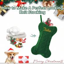 1PC spersonalizowana skarpeta świąteczna dla psa, spersonalizowana skarpeta świąteczna dla psów, skarpeta w kształcie kości dla psa, duże skarpety dla zwierząt domowych, wisząca skarpeta świąteczna dla psa dla psów, kotów i zwierząt domowych