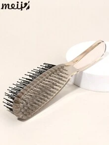 1pc Transparent Hair Comb, Create Voluminous Hairstyle, Black Hair Comb, Multi-Layer Teeth, Dry And Wet Use, Scalp Volumizing Comb, Hair Massage Tool, Multi-Layer Magic Comb, Dry And Wet Use, High Teeth Top Massage Comb, Hair Clip, Hair Accessory, Ideal For Daily And Travel Use - Multicolor - View 4