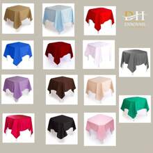 Oxford Fabric Tablecloth 4 Places 1.50m X 1.50m - 粉紅色的 - 查看 2