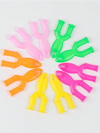 6/12pcs Rainbow Color DIY Loom Bracelet Weaving Tool Mini Rubber Band Slingshot Weaving Equipment Accessories