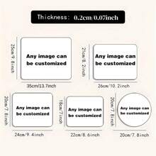 1/3 piezas Alfombrilla de ratón personalizada con fotos, haciendo alfombrillas de ratón personalizadas - Agregando imágenes, texto, logotipos o diseños artísticos, oficina, hogar, juegos, base no de goma, múltiples tamaños a elegir, fácil de limpiar. Regalos de Navidad, Regalos del Día de San Valentín, Regalos de aniversario de pareja, Regalos del Día de la Madre, Regalos del Día del Padre - Multicolor - Ver 9