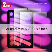 2 piezas de Protector de pantalla de vidrio templado compatible con iPad, de alta definición, alta transparencia, antirayado, resistente a golpes, cobertura de pantalla completa, resistente a huellas dactilares y sensible al tacto - transparente - Ver 20