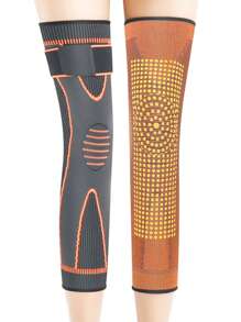 两件套压缩运动护膝，吸湿排汗透气，适合深蹲、跑步、骑行、徒步、滑雪、篮球、网球等运动，保护腿部，确保完美锻炼。（冬季款可选加热艾灸和保暖内衬）健身房配件护膝