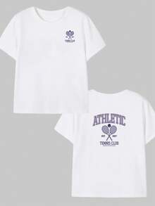 Retro Style Cotton T-Shirt Unisex Comfort Soft Premium Breathable Printed Text Pattern T-Shirt - trắng - Xem 1