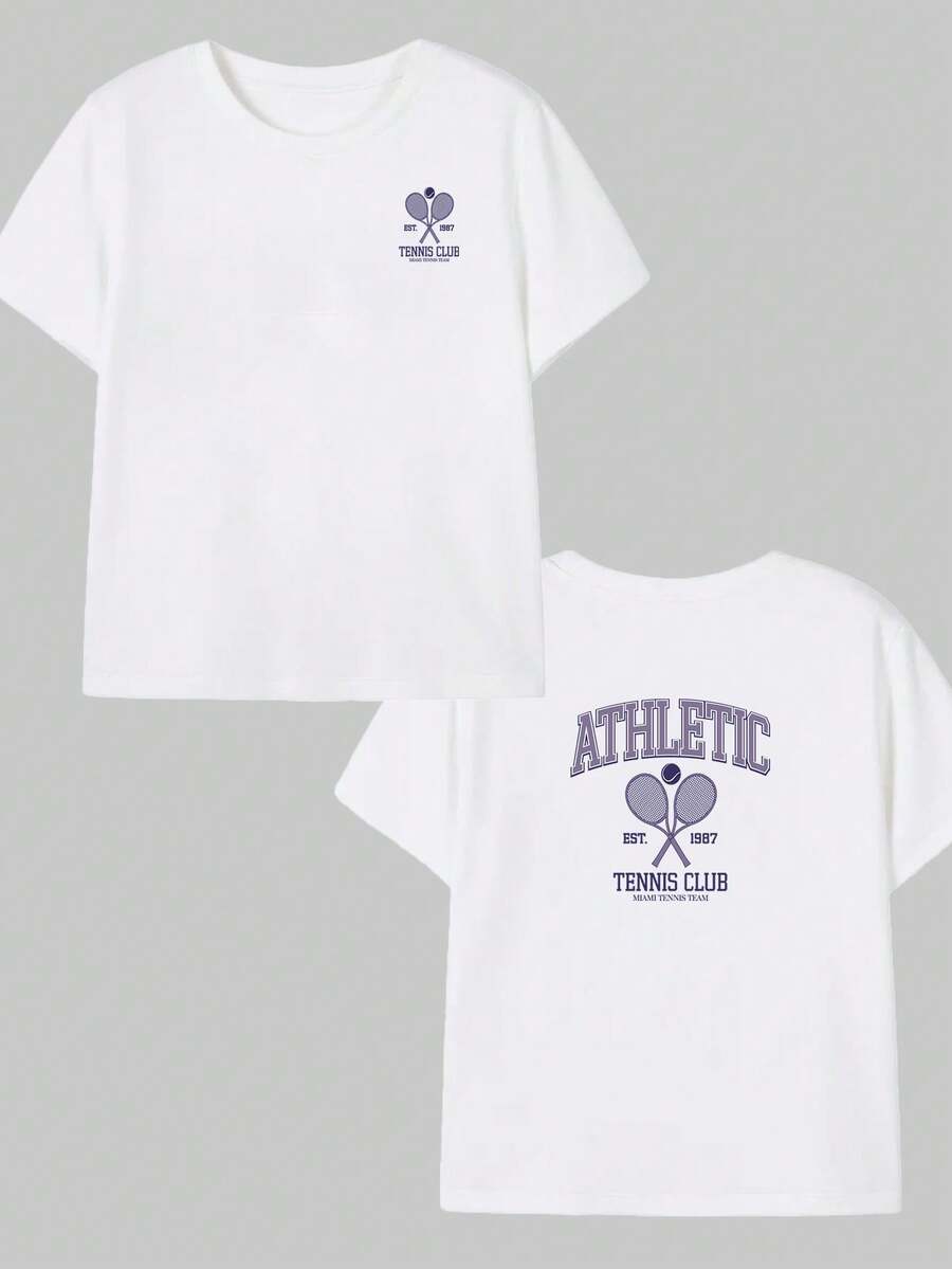 Retro Style Cotton T-Shirt Unisex Comfort Soft Premium Breathable Printed Text Pattern T-Shirt - trắng - Xem 1