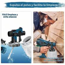 Pistola Para Pintar,Pulverizador Elétrico De Pintura Hvlp Alta Potencia 1400ml - Tipo de Enchufe A USA (110-127V) - Ver 4