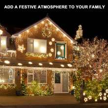 Holiday Light Clips Christmas Light Clips Outdoor Hang Gutter Hooks For Christmas Decoration String Lights Weatherproof Outdoor Lights Clips For Halloween Xmas - White - View 8
