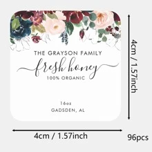 100pcs Custom Delicate Wedding Welcome Gift Tags Emerald Greenery Wedding Welcome Gift Tags Custom Wedding Favor Tags, Custom Personalized Thank You Gift Tags For Weddings, Birthday, Bridal Shower - Multicolor - View 35