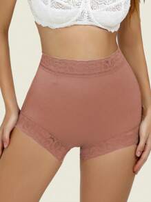 1pc Women's Slimming Tummy Control Shorts Butt Lifter Body Shaper With Drop Glue And Anti-Slip Design, Suitable For Multiple Occasions Such As Daily Wear - Bronze - View 2