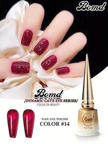 BOMD 1 件 15ml 星空钻石猫眼凝胶指甲油多种颜色可选美化指甲持久彩色凝胶指甲油感恩节圣诞指甲漂亮指甲用品裸色凝胶指甲油 U 日常美甲装扮和女孩节日礼物。 - 彩色 - 查看 6