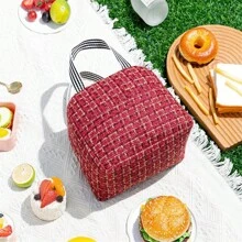 1 Peça Bolsa Térmica Minimalista para Almoço, Sacola Térmica Portátil para Transportar Alimentos, Para Estudantes
