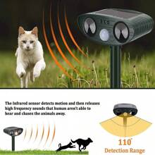 Ultrasonic Animal Repellent Animal Deterrent Solar Chargeable Waterproof Suitable For Farms, Gardens, Courtyards
