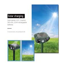 Ultrasonic Animal Repellent Animal Deterrent Solar Chargeable Waterproof Suitable For Farms, Gardens, Courtyards