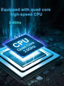 Coopers CP20 平板电脑 Android 13 平板电脑，4GB RAM 64GB ROM/RK3562 四核 2.0 Ghz 处理器/2.4G WiFi + Wi-Fi 6/2MP+5MP 双摄像头/10.1 英寸 IPS 全高清显示屏/6000mAh/支持 512GB SD 扩展/用于在线课程、阅读（无适配器） - 黑色 - 查看 3