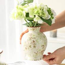 1PC & Multiple Packs, Blue & White Vase, Ceramic Vase, Blue Vase Home Decor, Vintage Ceramic Pottery Vase, Home Office Bedroom Bookshelf Porcelain Blue Vase Chinese Style Decoration Adult Gift Mum Unique Vase Festival Decoration Gifts Birthday Graduation Back To School Room Decor School Supplies Flower Vase Glass Vase