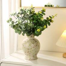 1PC & Multiple Packs, Blue & White Vase, Ceramic Vase, Blue Vase Home Decor, Vintage Ceramic Pottery Vase, Home Office Bedroom Bookshelf Porcelain Blue Vase Chinese Style Decoration Adult Gift Mum Unique Vase Festival Decoration Gifts Birthday Graduation Back To School Room Decor School Supplies Flower Vase Glass Vase