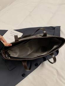 1pc Bags, Handbags, High-Quality Bags, 2024 New Fashion Versatile Luxury Handbags, Shoulder Bags, Large-Capacity Office Shoulder Bags, Suitable For, Giving Gifts To Girlfriends, Shopping, Dating, Traveling And Playing, Work And Other Scenes. - Coffee Brown - View 7