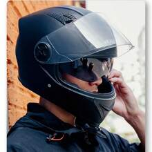 圣诞摩托车头盔，防雾保暖，全脸覆盖式头盔，适合冬季骑摩托车 - 均碼 - 查看 12