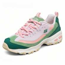 Skechers Zapatillas deportivas retro D"LITES, zapatillas casuales con suela gruesa y absorción de impactos - Verde - Ver 7