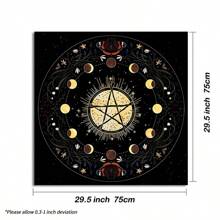 1pc Moon Phase Tarot Card Tablecloth Altar Cloth Playing Cards Mat Board Game Tablecloth For Pagan Pendulum Witchcraft Mat Witctar Decor - Multicolor - View 9