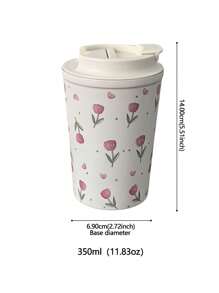 1 chiếc cốc du lịch cách nhiệt hai lớp bằng thép không gỉ hình trái tim Tulip, bình chân không, thích hợp đựng cà phê, trà, đồ uống, 350ml/11,8oz, quà tặng lý tưởng cho ngày lễ, bình đựng nước trở lại trường - Nhiều màu - Xem 13