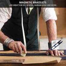 1pc Professional Magnetic Silicone Bracelet Wrist Band For Hair Clips And Hairpins Adsorption Make Up Watch Band Magnetic Sewing Pin Cushion, Hair Tools, Hair Products And Accessories For Barber Salon Beauty Travel Essentials