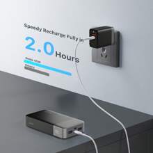 Cargador portátil Nobis, capacidad de 20000 mAh, paquete de batería de 45 W con carga rápida, paquete de batería con cable de conexión C a C, paquete de batería con pantalla digital para todos los modelos de teléfonos móviles, tabletas, computadoras.