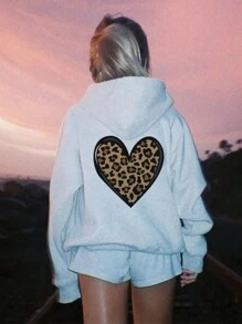 1 Stück Tween-Mädchen Lässig bedruckter Kapuzenpullover, warm und gemütlich, geeignet für Herbst/Winter, Schüler Sweatshirt, Langarm Fleece Sweatshirt - inspiriert Fantasie und Abenteuer für jedes Kind - Weiss - Übersicht 3