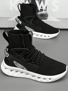 Men's High-Top Breathable Anti-Slip Versatile Casual Fashion Sneakers, Suitable For Teens, Summer Casual, Outdoor Athletic, Vacation Travel, Graduation Gifts, Or Birthday Dress Accessories - Multicolor - View 43