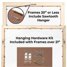 Custompictureframes.Com 8x12 Gold With Black Wood Picture Frame - UV Acrylic Foam Board Backing Hanging Hardware - Black - View 7