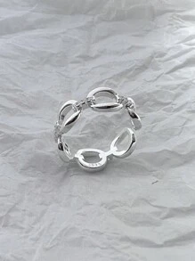 GAGAFEEL 1pc Niche Design, Fashionable S925 Sterling Silver Open Ring Suitable For Women To Wear Daily