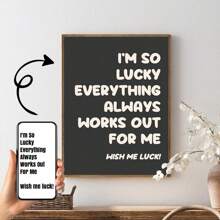 1Pc Custom Quote Print, Custom Poster Print, Custom Quote Sign, Personalised Quote Print, Custom Print, Custom Canvas Wall Art, Valentine's Day, Valentine's Day Decor Gifts Birthday Graduation,Home Refresh,Festive Calendar - Multicolor - View 2