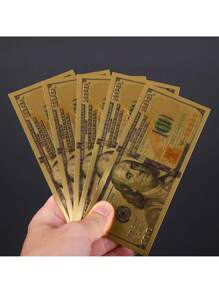 Monedă comemorativă din folie de aur din plastic PET Folie de aur Billet de aur stil nou Monedă comemorativă de 100 USD Monedă comemorativă din aur din SUA Monedă comemorativă