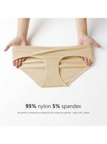 Women's Maternity Underwear, Bikini, Cotton Maternity Underwear, Soft And Elastic, Comfortable And Breathable - Base Color, Polka Dots and Stripes - View 4