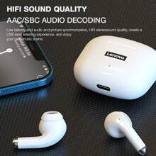 Lenovo LP40 Pro TWS 无线蓝牙 V5.1 耳机入耳式运动耳机防水降噪耳塞中文包装中文说明书 - 紫色 - 查看 4