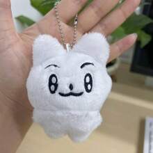 Llavero en estilo Q de personajes de K-pop Soobin, Yeonjun, Beomgyu y Taeque con peluche, accesorios para bolsas - Multicolor - Ver 9