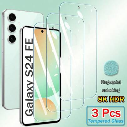 3Pcs Tempered Glass Compatible With Samsung Galaxy A56 A36 A26 A16 A06 A55 A35 A25 A15 A05 A54 A34 A24 A14 A04 A73 A53 A33 A23 A13 A03 A72 A52 A32 A12 A02 A71 A51 A21 A71 Screen Protector 9H 2.5D Full Cover Glue Screen Glass
