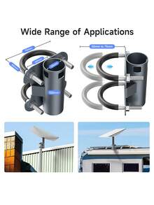 Kẹp đa năng GEN2 phù hợp với bộ chuyển đổi gắn Starlink V2 - Xám - Xem 5