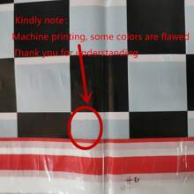 1 pieza Mantel con diseño de pista de carreras, mantel rectangular a cuadros blancos y negros con pista de carreras, tapete de mesa con diseño a cuadros para eventos deportivos, fiestas de cumpleaños con tema de carreras de autos - Como se muestra en la imagen - Ver 8