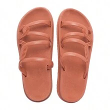 Women's Tractor Platform Sandal Flip Flops Summer Beach - 駝色 - 查看 2