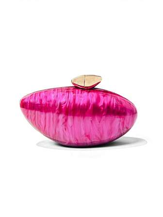 新款亚克力硬壳盒形手提包，带水波纹设计，时尚女士单肩包，链条斜挎包，适合派对、婚礼、秋季