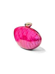 New Acrylic Hard Shell Box Shape Handbag With Water Ripple Design, Fashionable Women Shoulder Bag, Chain Cross-Body Bag For Party, Wedding, Autumn Valentines, Elegant Shell Bag, Perfect For Parties, Weddings, Dinners & Banquets, Matches Wedding Dresses, Formal Wear, Prom Gowns, Birthday Outfits & Women's Party Attire