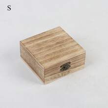 1pc Wooden Storage Box, Flip Cover Paulownia Wood Box, Simple Jewelry Box, Desktop Organizer Box, Tea Caddy, Wooden Box, Wooden Storage Box With Drawer, Gift Box, Suitable For Jewelry, Art Crafts, DIY Hobbies And Home Storage Sun Travel Cool Back To School - Multicolor - View 10